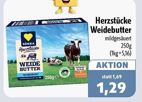 Herzstücke Weidebutter mildgesäuert 250g