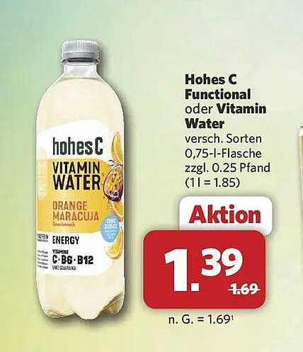 Hohes C Functional oder Vitamin Water