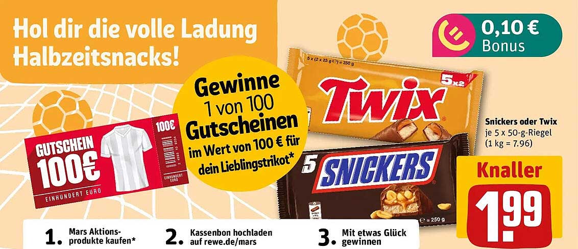 Hol dir die volle Ladung Halbzeitssnacks!