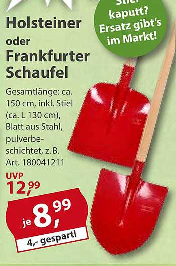 Holsteiner oder Frankfurter Schaufel