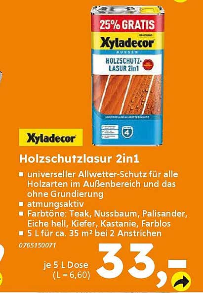 Holzschutzlasur 2in1