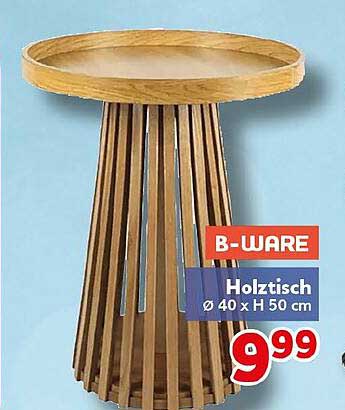 Holztisch ø 40 x H 50 cm