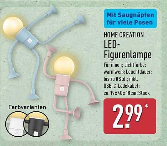 HOME CREATION LED-Figurenlampe