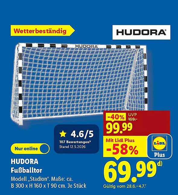 HUDORA Fußballtor