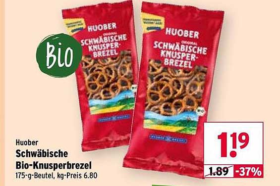 Huober Schwäbische Bio-Knusperbrezel