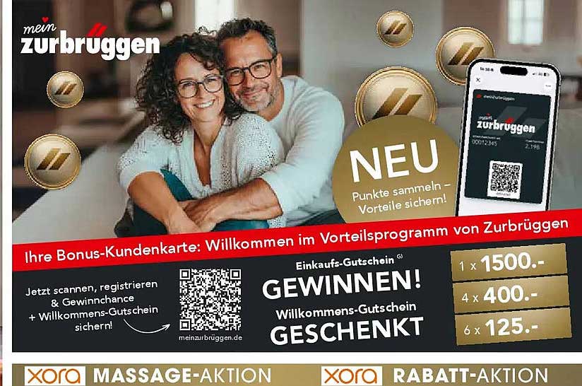 Ihre Bonus-Kundenkarte: Willkommen im Vorteilsprogramm von Zurbrüggen