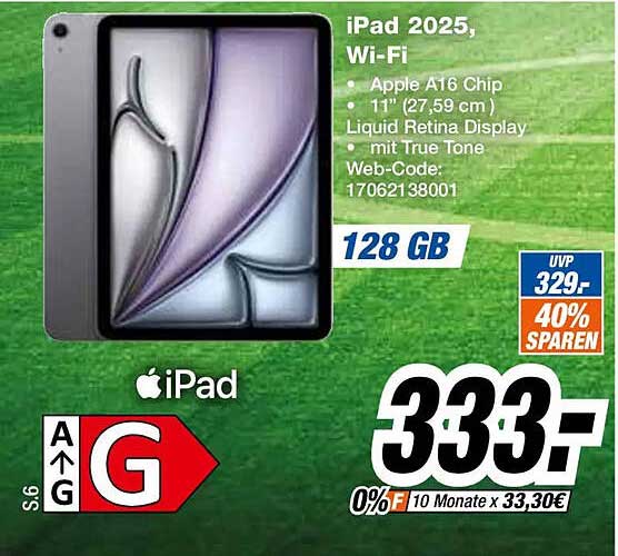 iPad 2025, Wi‑Fi