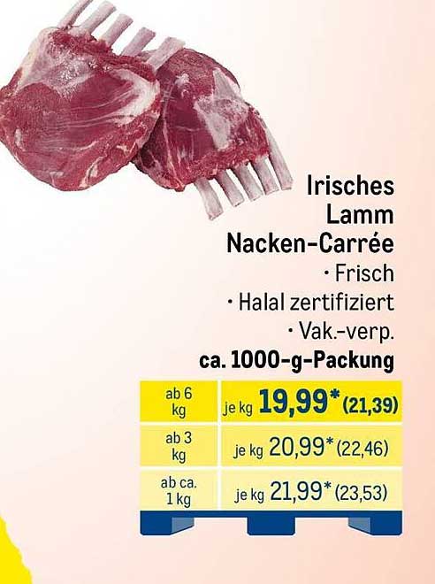 Irisches Lamm Nacken-Carrée