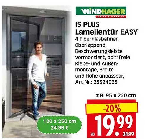 IS PLUS Lamellentür EASY