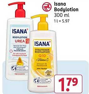 Isana Bodylotion 300 ml 1 l = 5.97