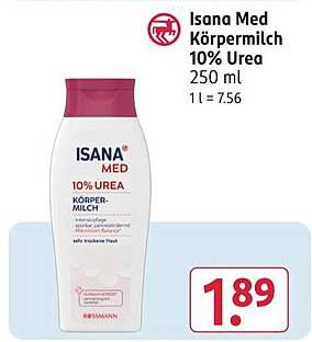 Isana Med Körpermilch 10% Urea 250 ml