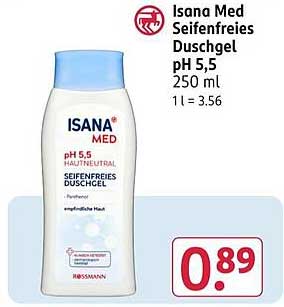 Isana Med Seifenfreies Duschgel pH 5,5 250 ml
