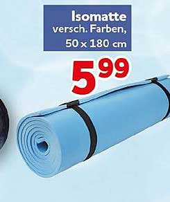 Isomatte versch. Farben, 50 x 180 cm