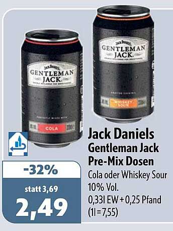 Jack Daniels Gentleman Jack Pre-Mix Dosen