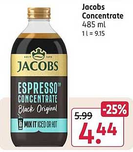 Jacobs Concentrate 485 ml 1 l = 9.15