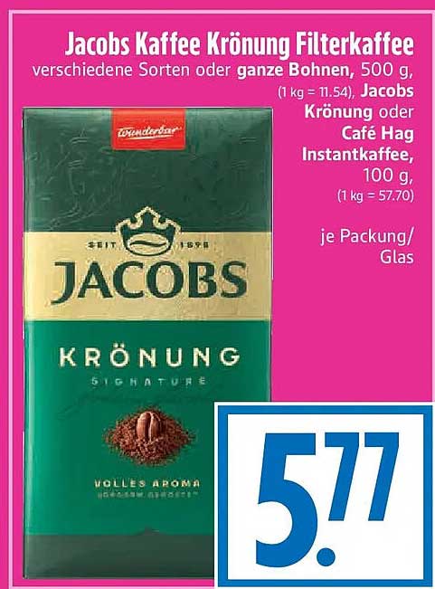 Jacobs Kaffee Krönung Filterkaffee