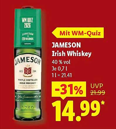 JAMESON Irish Whiskey