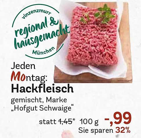 Jeden Montag: Hackfleisch