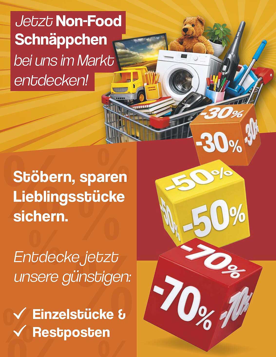Jetzt Non-Food Schnäppchen bei uns im Markt entdecken!