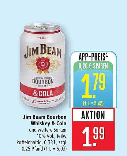 Jim Beam Bourbon Whiskey & Cola