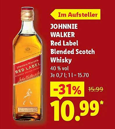JOHNNIE WALKER Red Label Blended Scotch Whisky