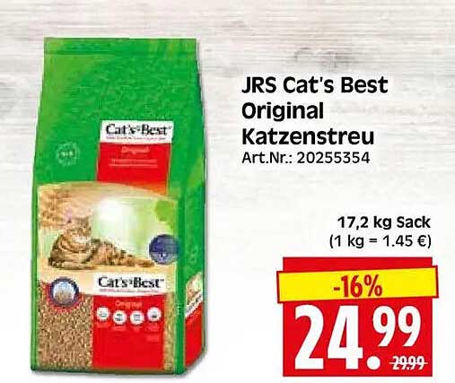 JRS Cat's Best Original Katzenstreu Art.Nr.: 20255354