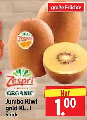 Jumbo Kiwi gold KL. I Stück