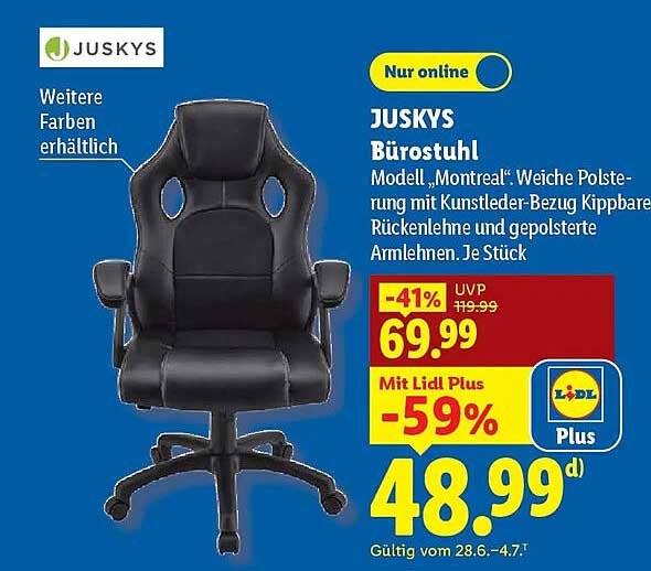 JUSKYS Bürostuhl