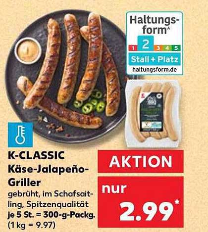 K-CLASSIC Käse-Jalapeño-Griller