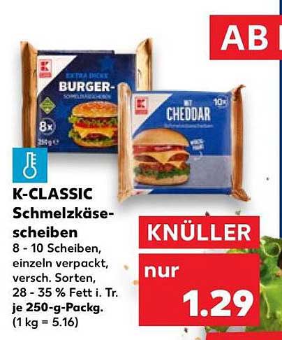 K-CLASSIC Schmelzkäsescheiben