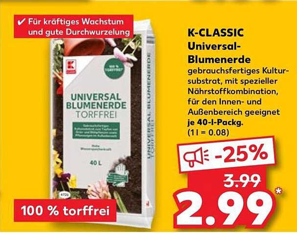 K-CLASSIC Universal-Blumenerde