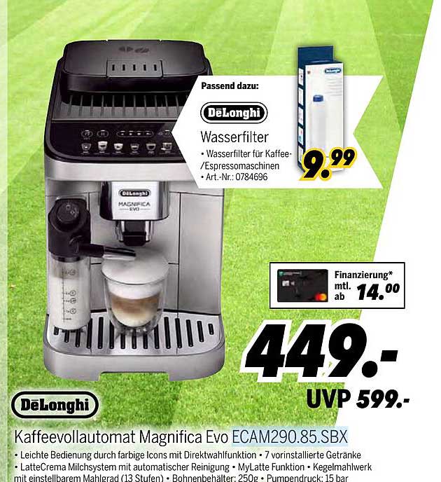 Kaffeevollautomat Magnifica Evo ECAM290.85.SBX