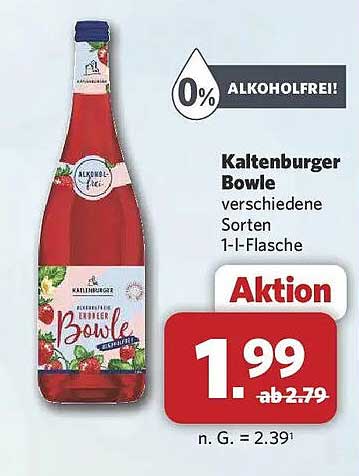 Kaltenburger Bowle verschiedene Sorten 1-l-Flasche