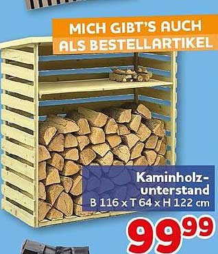 Kaminholzunterstand