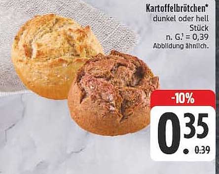 Kartoffelbrötchen* dunkel oder hell