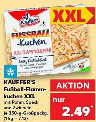 KAUFFER'S Fußball-Flammkuchen XXL