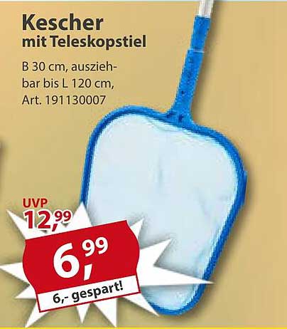 Kescher mit Teleskopstiel
