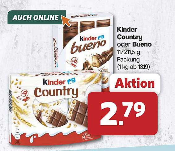 Kinder Country oder Bueno