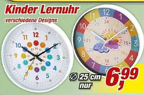 Kinder Lernuhr