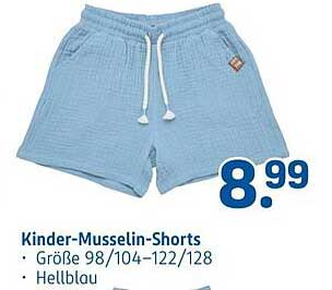 Kinder-Musselin-Shorts