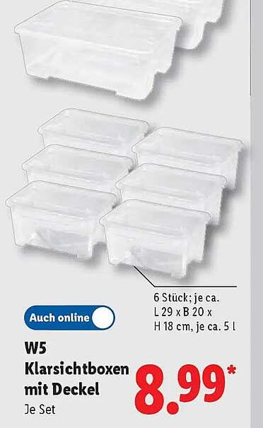 Klar­sichtboxen mit Deckel