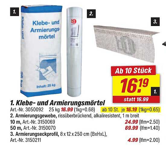 Klebe- und Armierungsmörtel