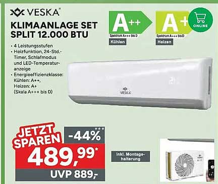 KLIMAANLAGE SET SPLIT 12.000 BTU