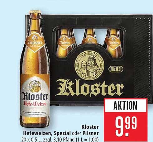Kloster Hefeweizen, Spezial oder Pilsner