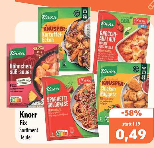 Knorr Fix Sortiment Beutel