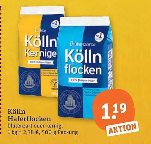 Kölln Haferflocken blütenzart oder kernig