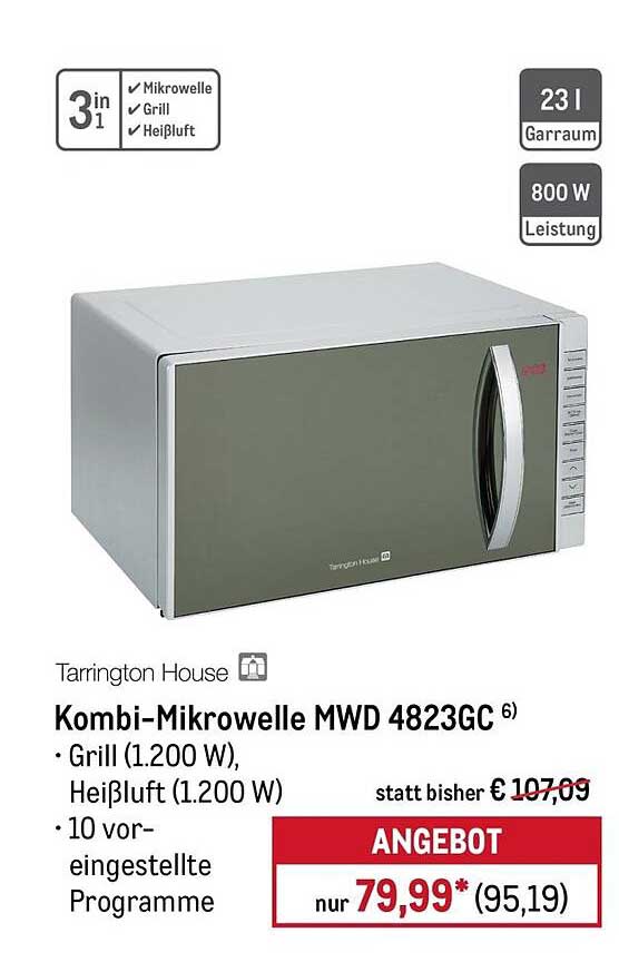 Kombi-Mikrowelle MWD 4823GC