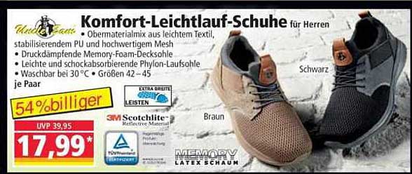 Komfort-Leichtlauf-Schuhe für Herren