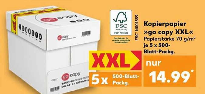 Kopierpapier »go copy XXL«