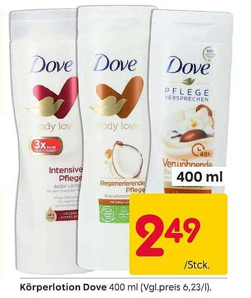 Körperlotion Dove 400 ml